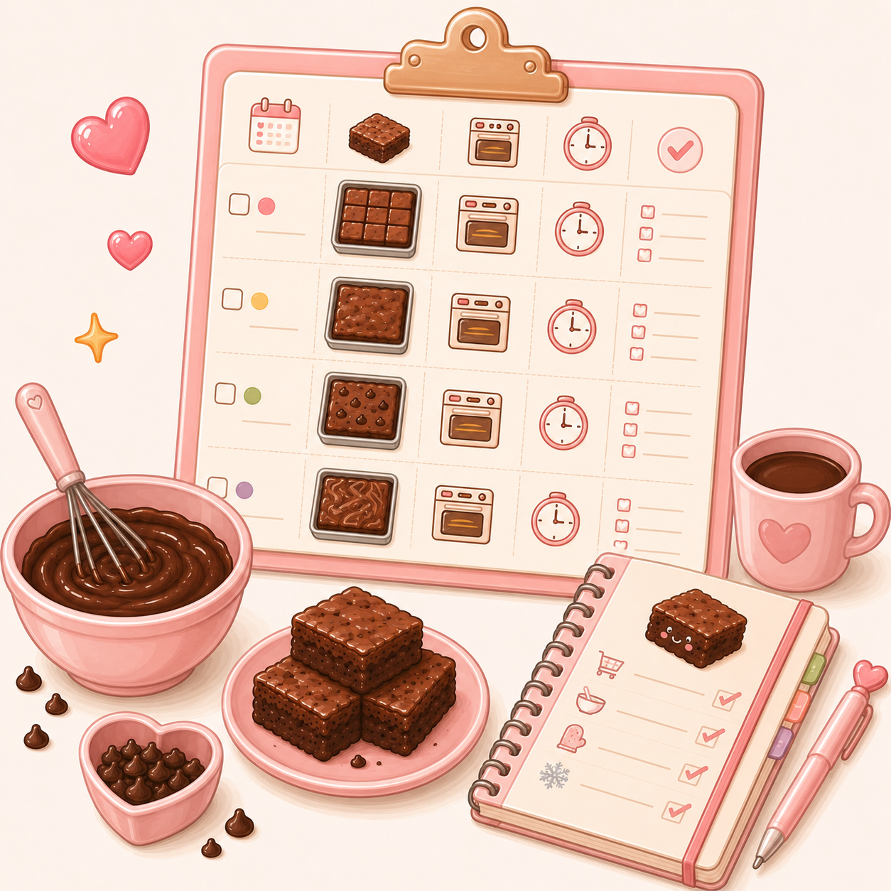 Brownie Baking Planner & Batch Tracker