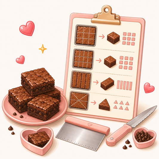 Brownie Cutting & Portion Cheat Sheets
